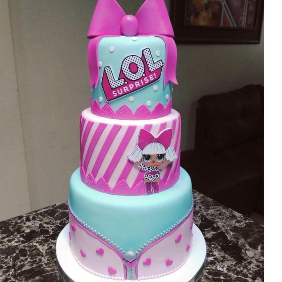 Lol Surprise Themed Birthday Party Cake Printables Personalized Babies Kids Babies Kids Fashion On Carousell
