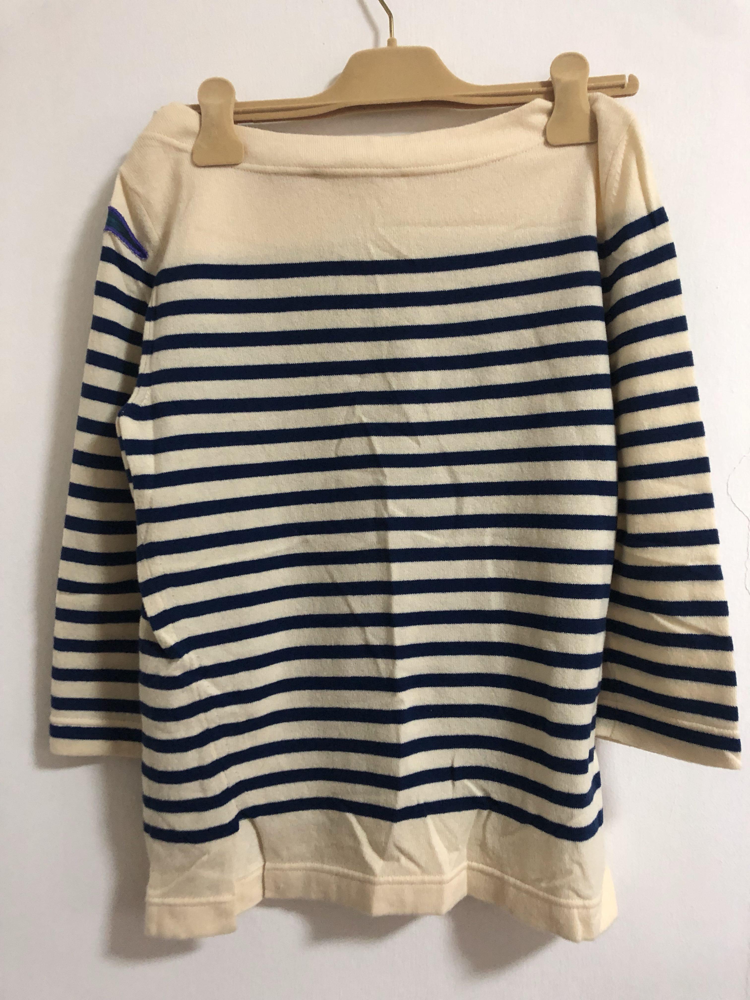 Marc Jacobs Striped Sweater Women s Fashion Coats Jackets and