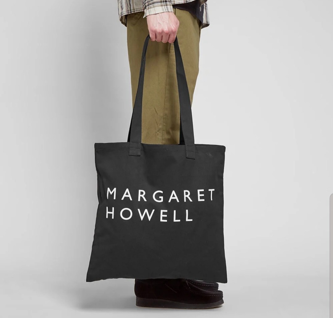 Margaret Howell Black Canvas Tote Bag