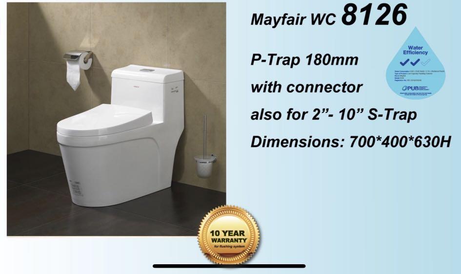 Toilet Bowl Mayfair 8126 Torando Flushing 1 Piece Design 258000 Contact Us For Best Price Furniture Others On Carousell