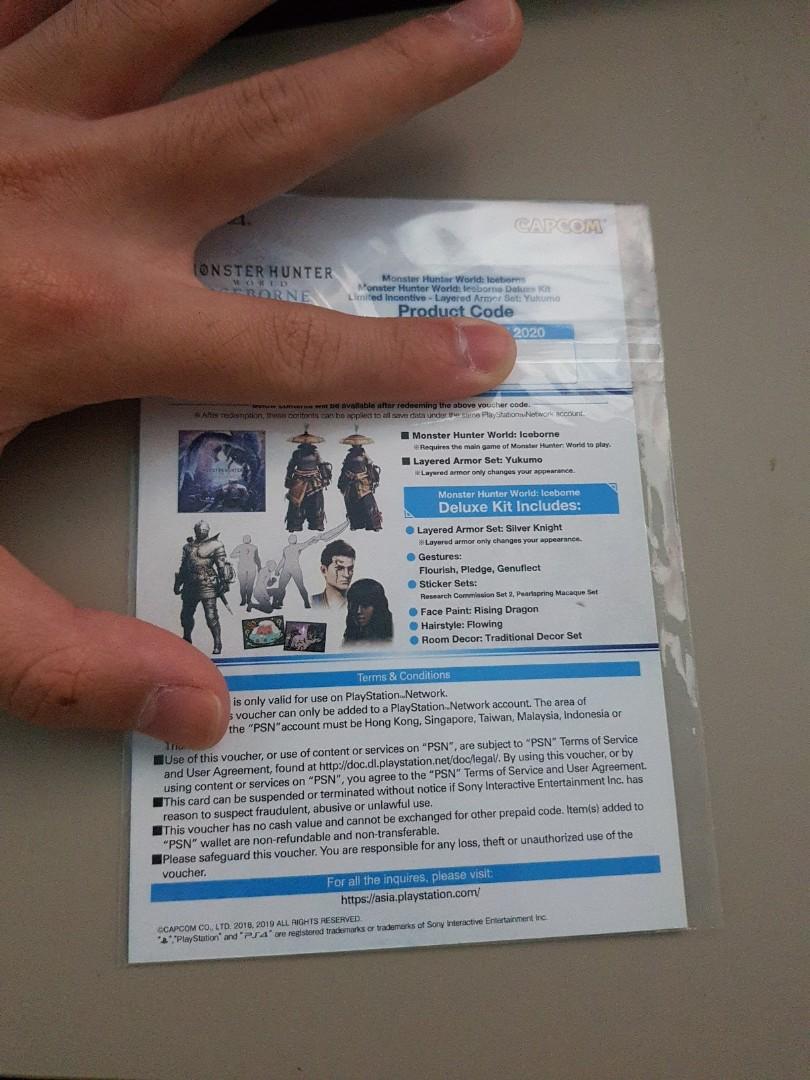Monster Hunter World Iceborne Code With Deluxe Kit R3 Video Gaming Video Games Playstation On Carousell