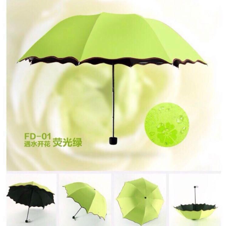 Magic Folding UV Umbrella (Category: Umbrellas) located in Manila. Submitted by fashionwise (Listing ID 250546017, Image 3). Description: Available color - pink -yellow green.
