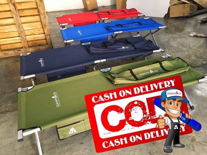 Original CampAid Portable Military Folding Bed Sports Equipment Hiking Camping on Carousell