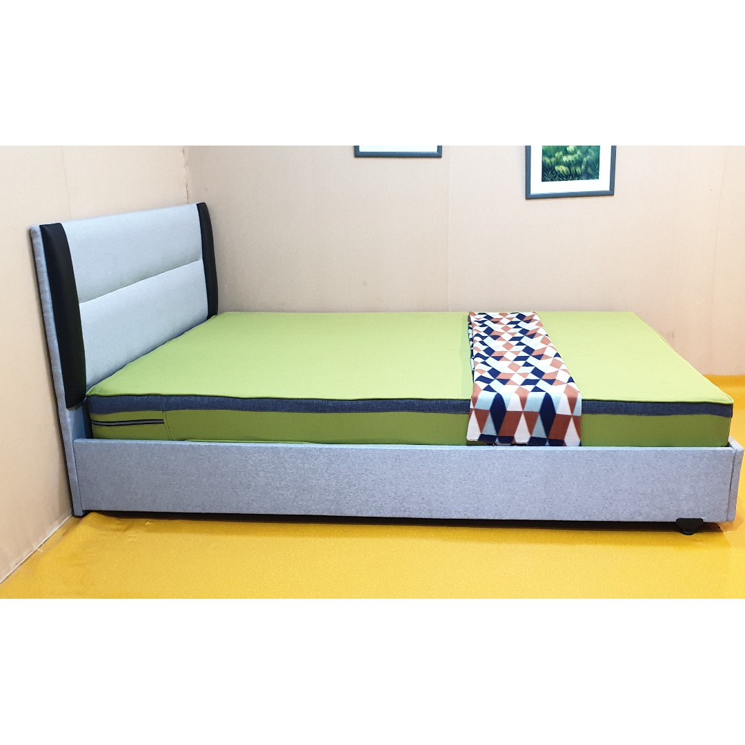 Plain Bed Frame with Foam, Furniture & Home Living, Furniture, Bed
