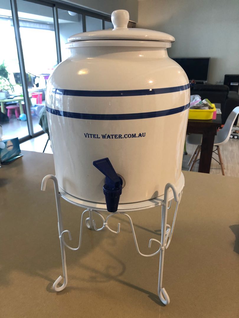 Porcelain Water Dispenser and Stand 10L, TV & Home Appliances, Kitchen