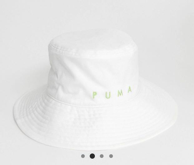 Techsports Oversized White Bucket Hat 
