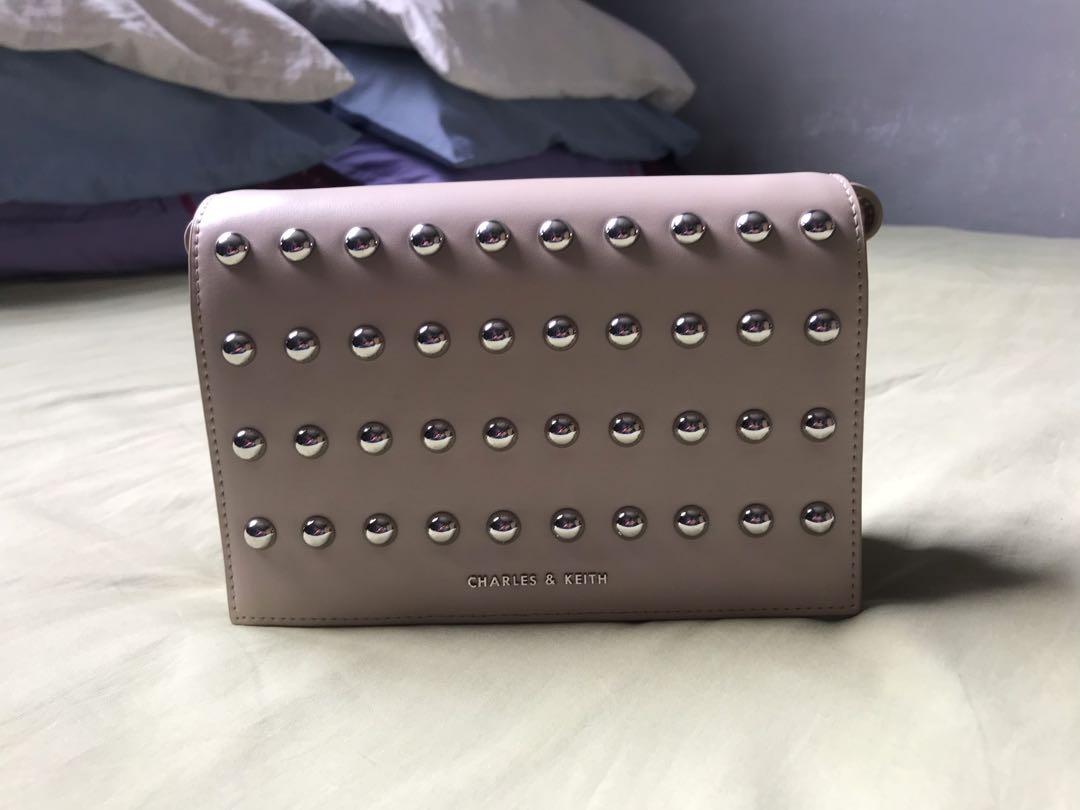 charles and keith studded bag