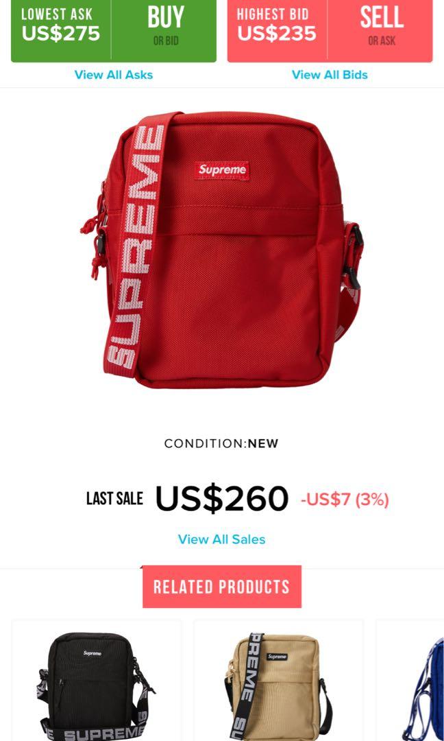 supreme backpack red ss18