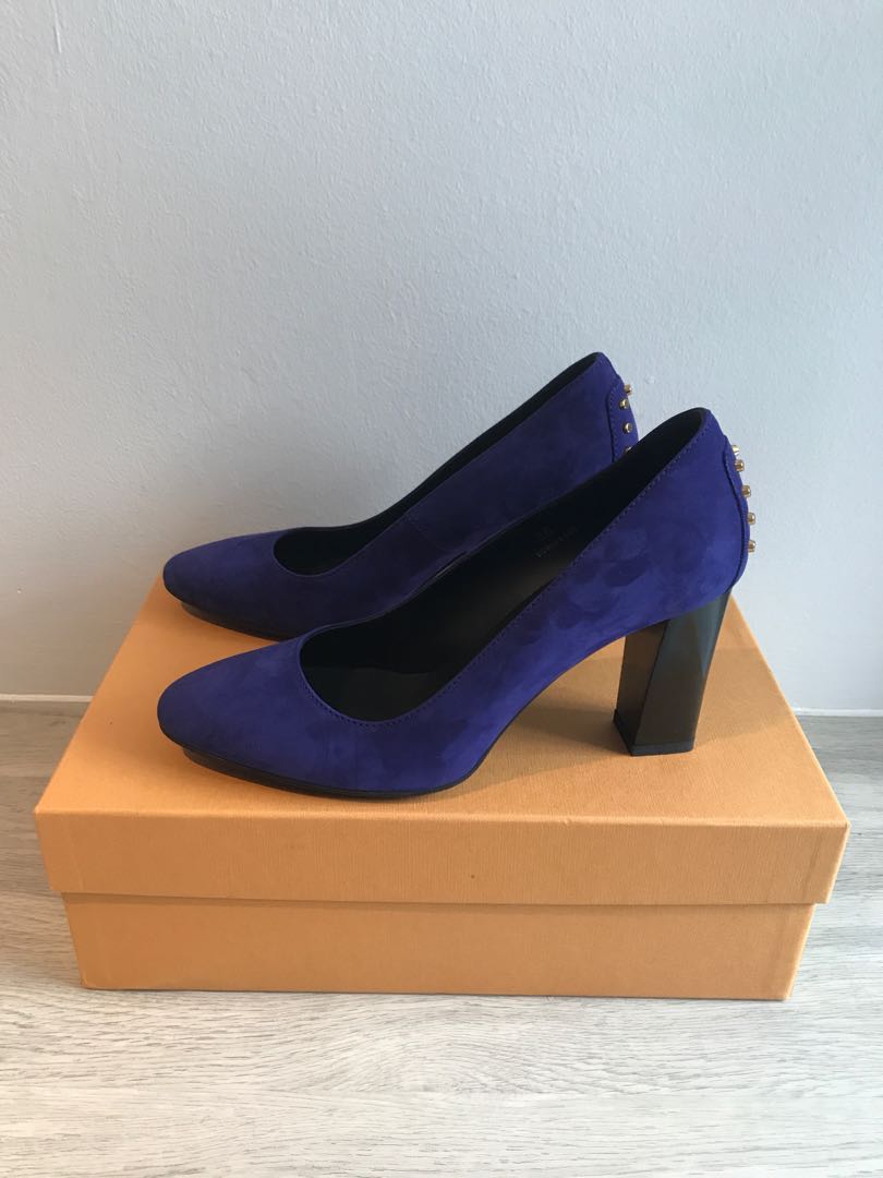 cobalt block heels