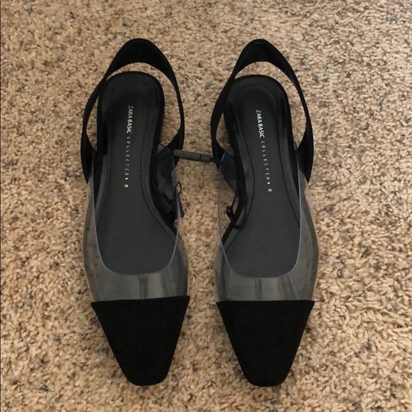 Zara store slingback flats