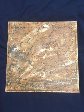 Old map @ for decor