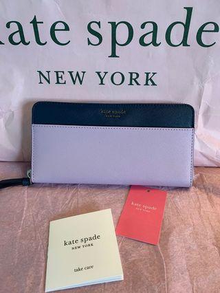 Kate Spade large continental wallet in lavender color/ptrlb