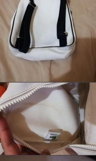 Lacoste White Backpack