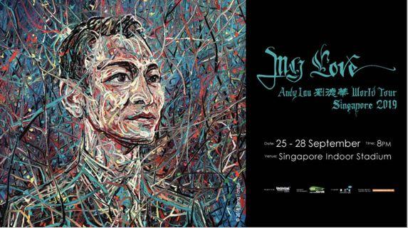 1 ticket to Andy Lau 2019 world tour 27 Sep Cat 3