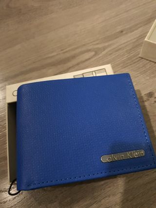 Calvin klein blue clearance wallet