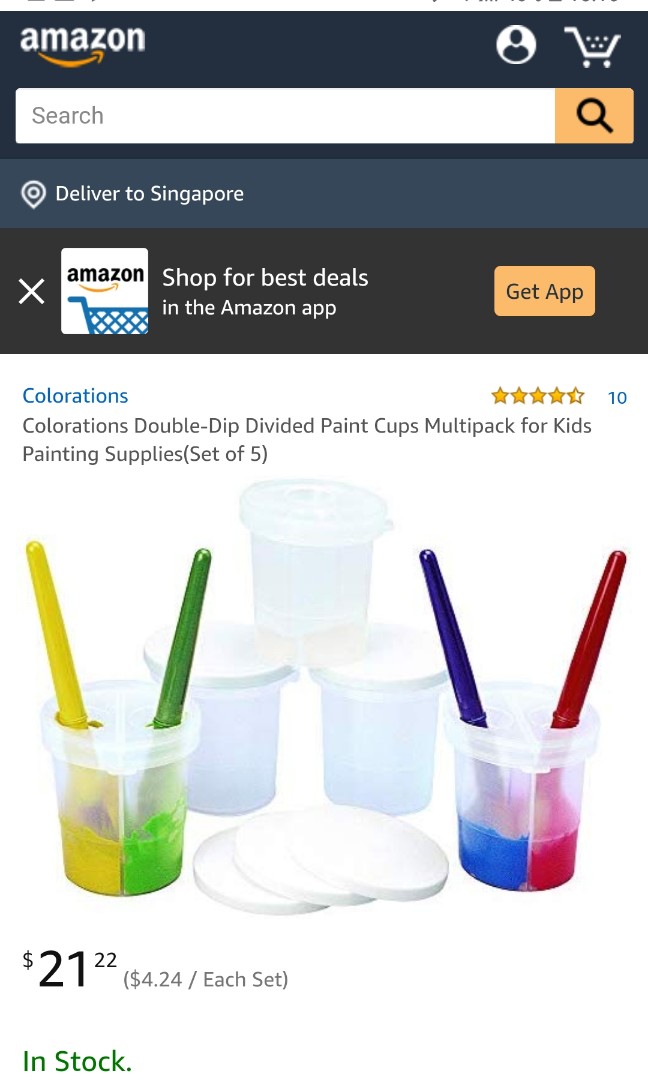 3 No Spill Paint Cup With Lid by Artsmith