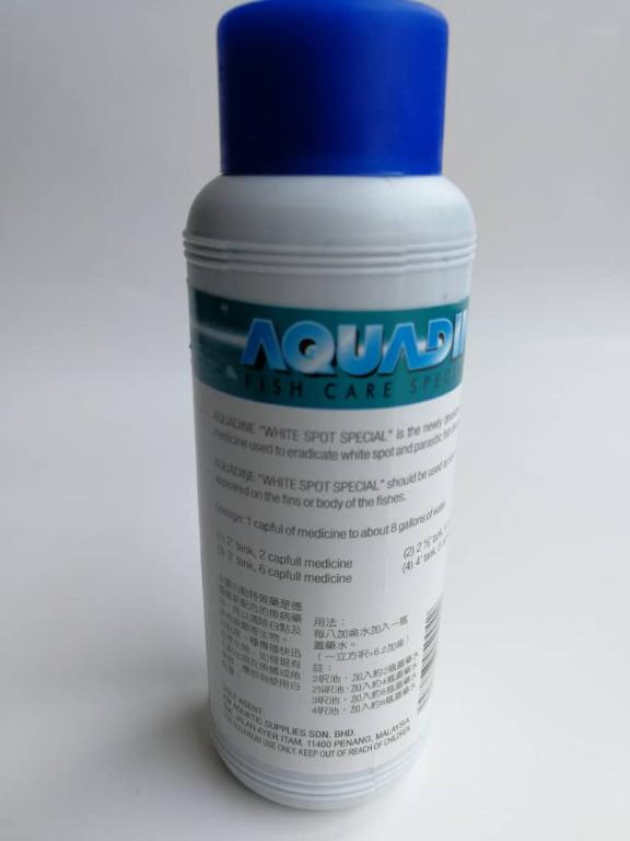 Aquadine Fish Care Specialist Anti White Spot Special for Aquarium Fish 200ml Pet Supplies Health Grooming on Carousell