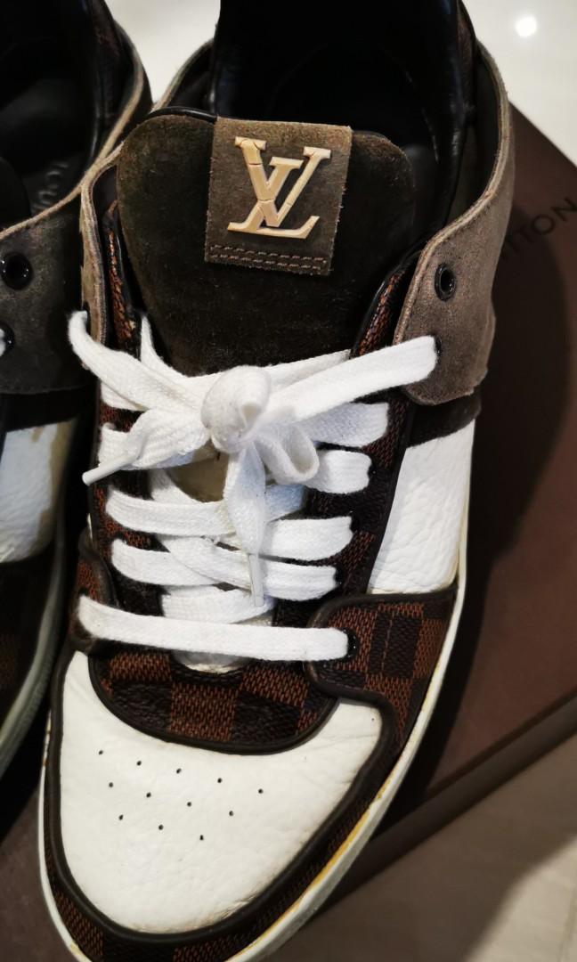 LOUIS VUITTON Monogram Sneakers Shoes Size 8 Authentic Men Used
