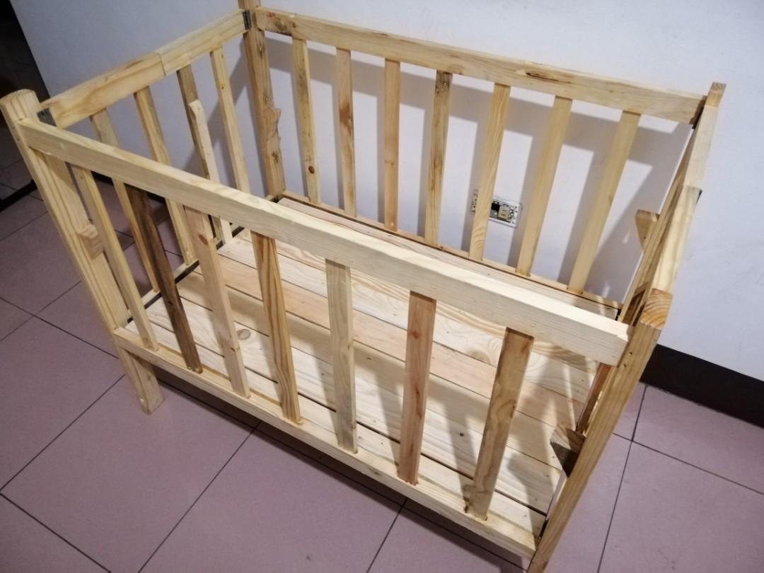 wooden crib