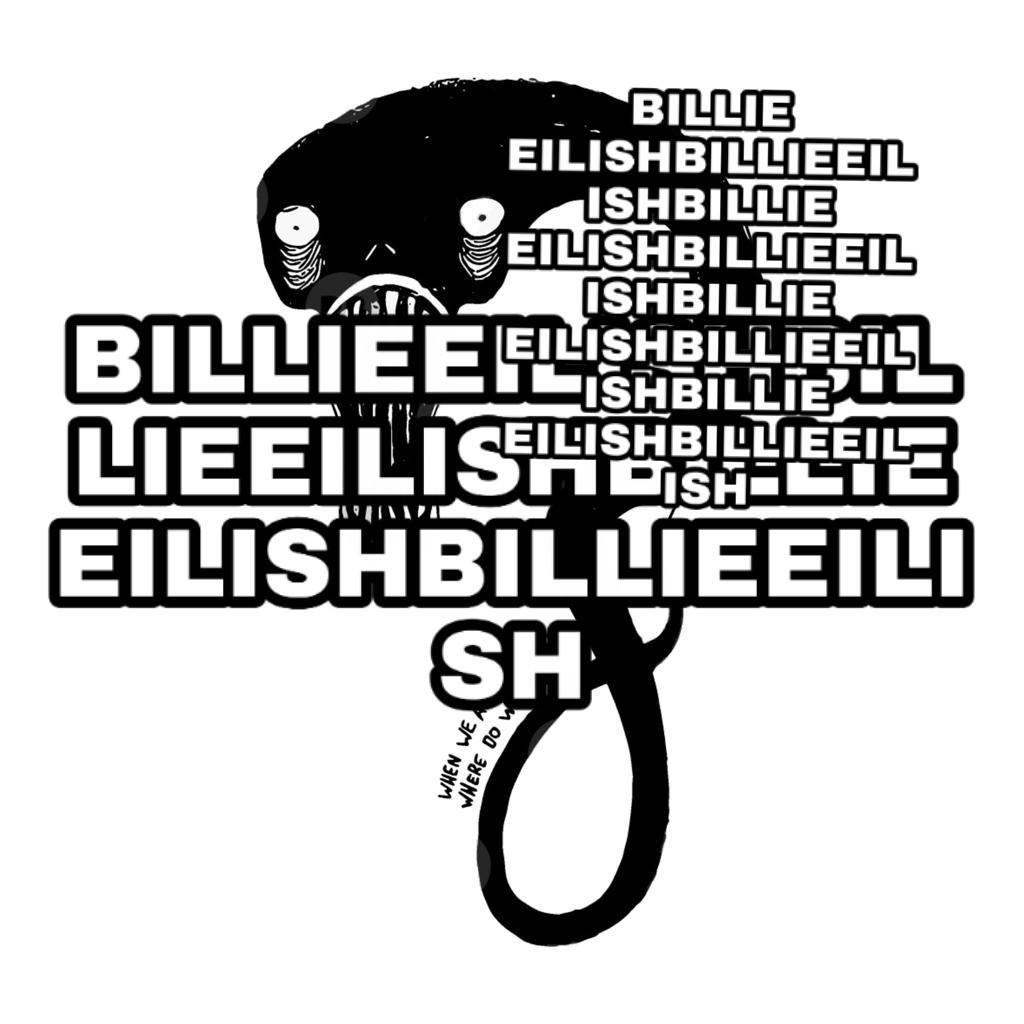 Billie Eilish PNG stickers, Hobbies & Toys, Music & Media, Music