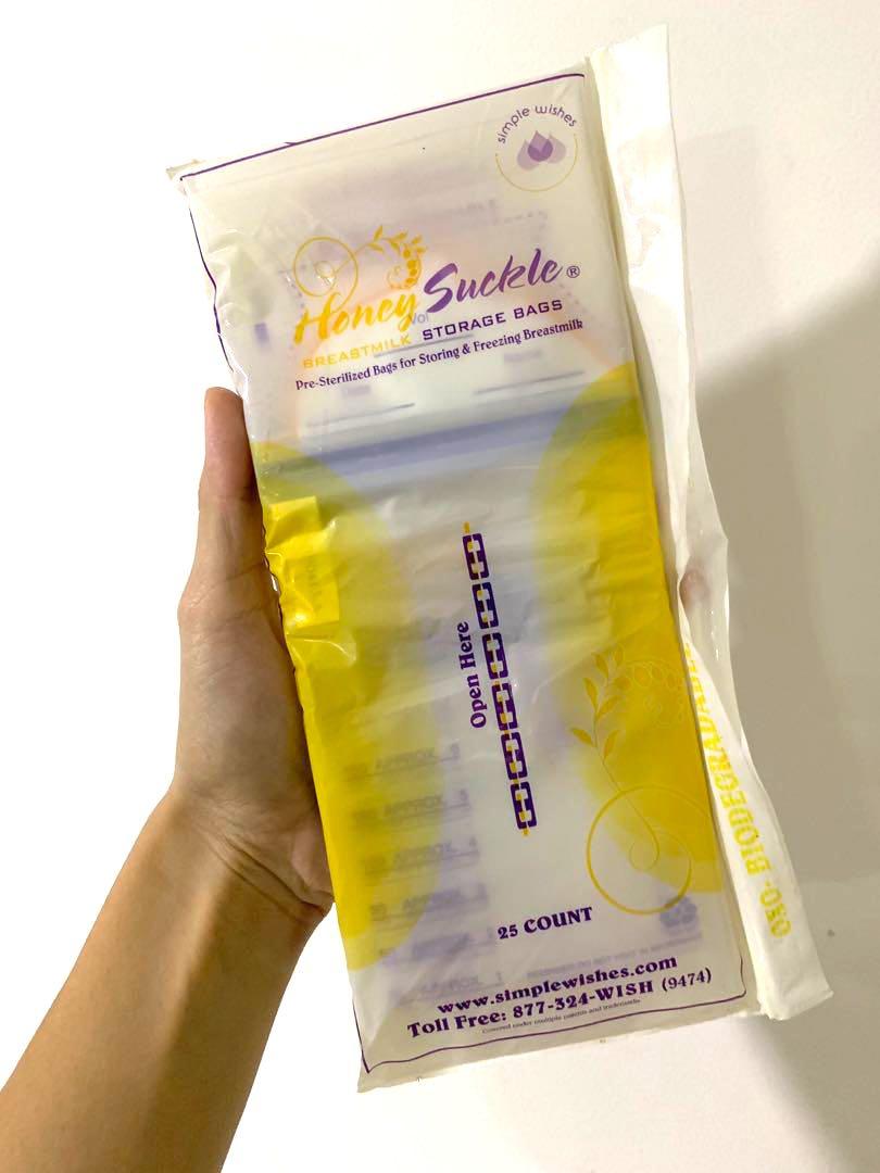 BN Simple Wishes 25 Count Honeysuckle Breastmilk Storage Bags, Babies &  Kids, Nursing & Feeding on Carousell