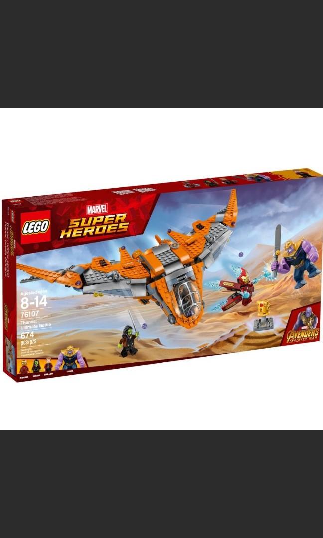 Brand New Lego 76107 Marvel Super Heroes Avengers Infinity War Endgame Thanos Ultimate Battle Iron Man Star Lord Gamora Toys Games Bricks Figurines On Carousell