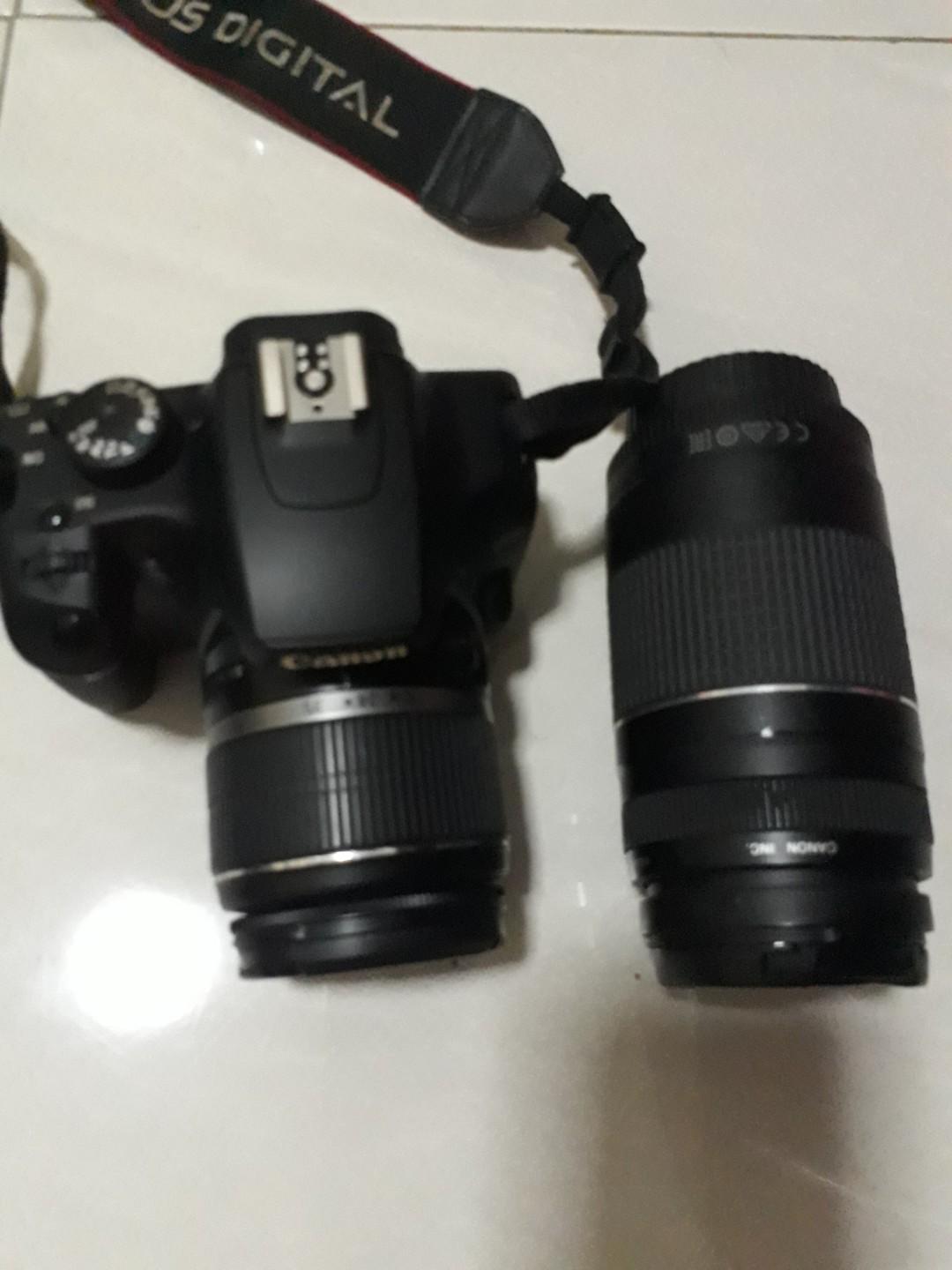 canon 100d dan lensa 75 300mm