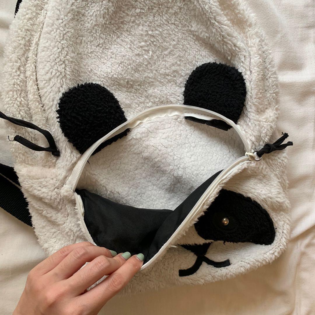 Claire's store panda backpack