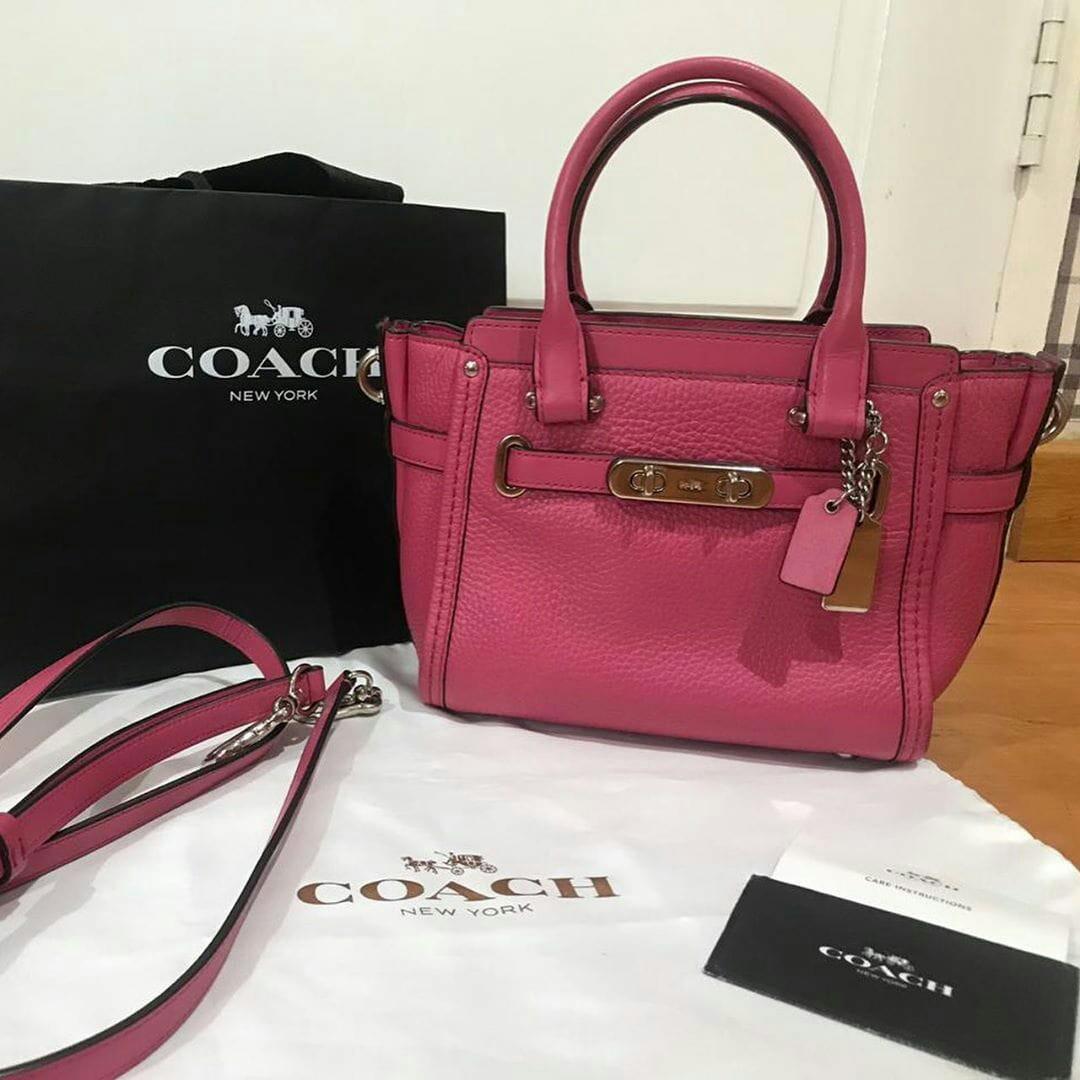 Coach swagger pink online