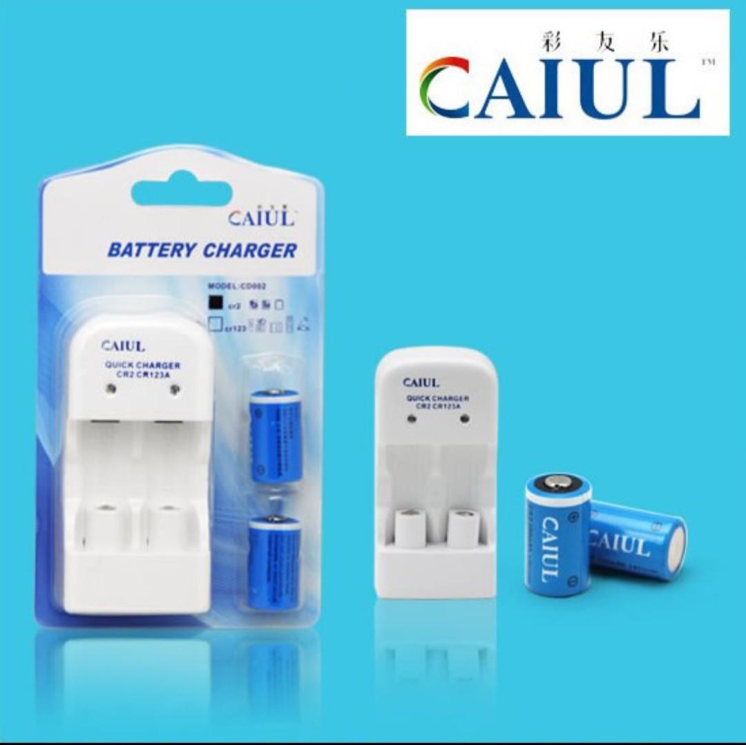 CR2 charger with CR2 rechargeable batteries (Category: Chargers) located in Taguig. Submitted by allaboutinstaxph (Listing ID 252118720, Image 1). Description: Battery Brand: Caiul Battery Voltage: 3 Volt Battery Capacity: 280 mAh For Instax mini 25s, mini 50s, mini 55i polariod, SQ6, cameras / Instax Share SP-1 Printer / SLR Cameras / Flashlights / Photographic equipments Meet ups in Taguig • Tanyag, Waltermart Bicutan (no hf) • Dost • Jollibee,