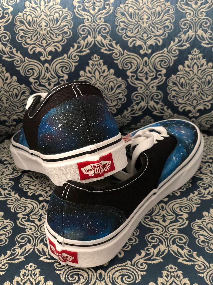 Vans authentic custom galaxy on sale