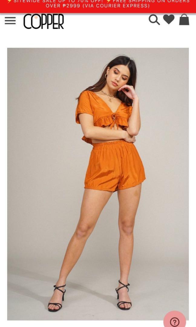 Cute orange outfit new arrivals