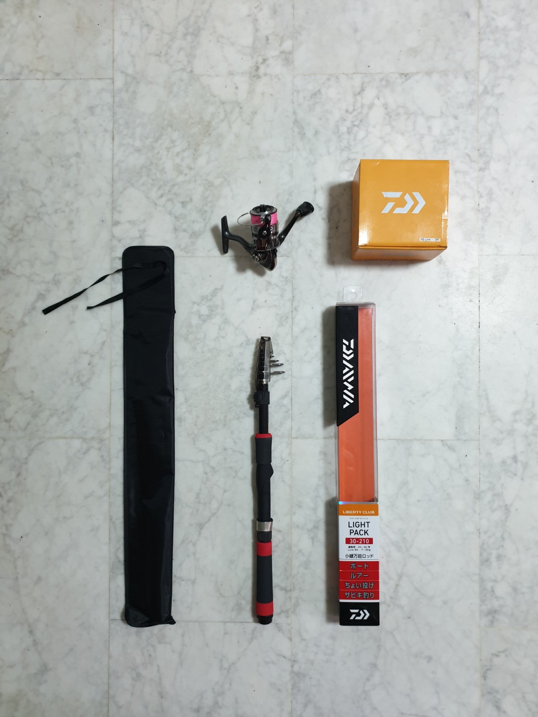 Daiwa Liberty Club Light Pack Telescopic Rod Reel Sports Equipment Fishing On Carousell