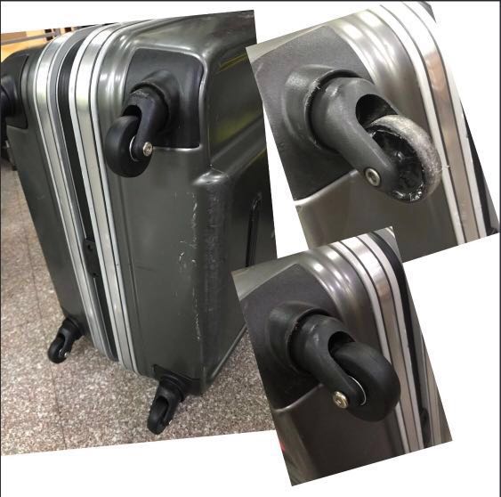 Fixing wheels 2025 on luggage