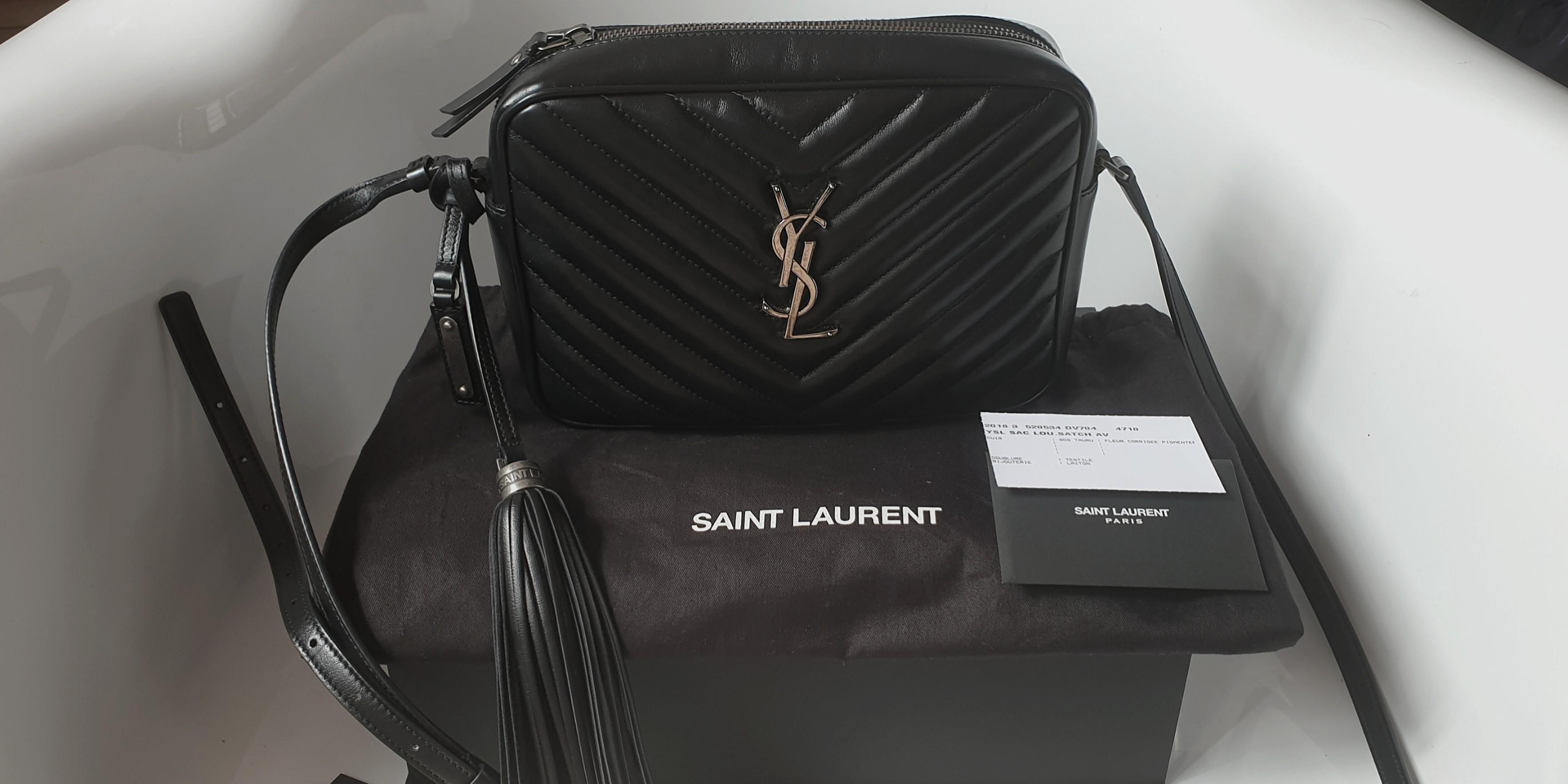 ysl lou camera bag black