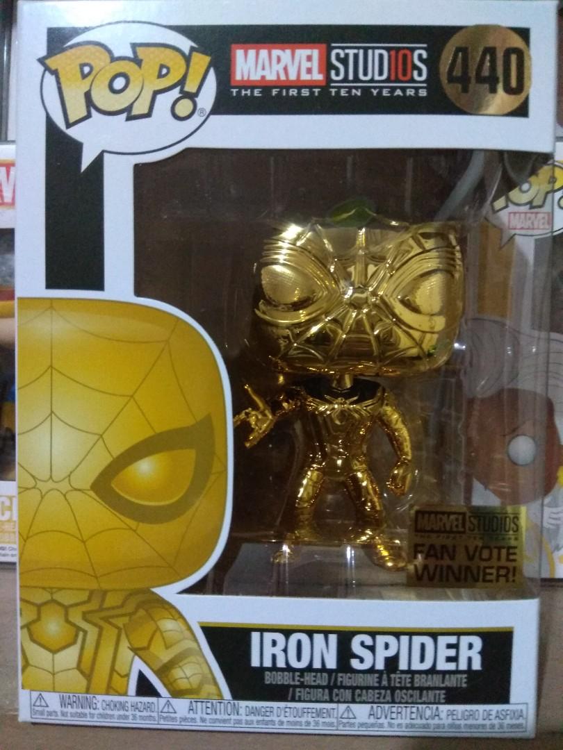 gold spider man funko pop