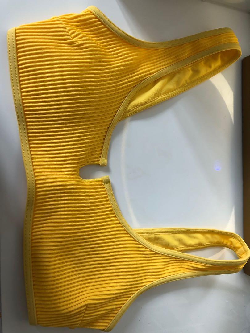 Hollister yellow on sale bikini