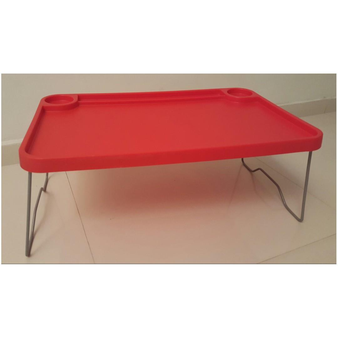 Ikea Collapsible Bed Tray Table Red, Furniture & Home Living, Furniture