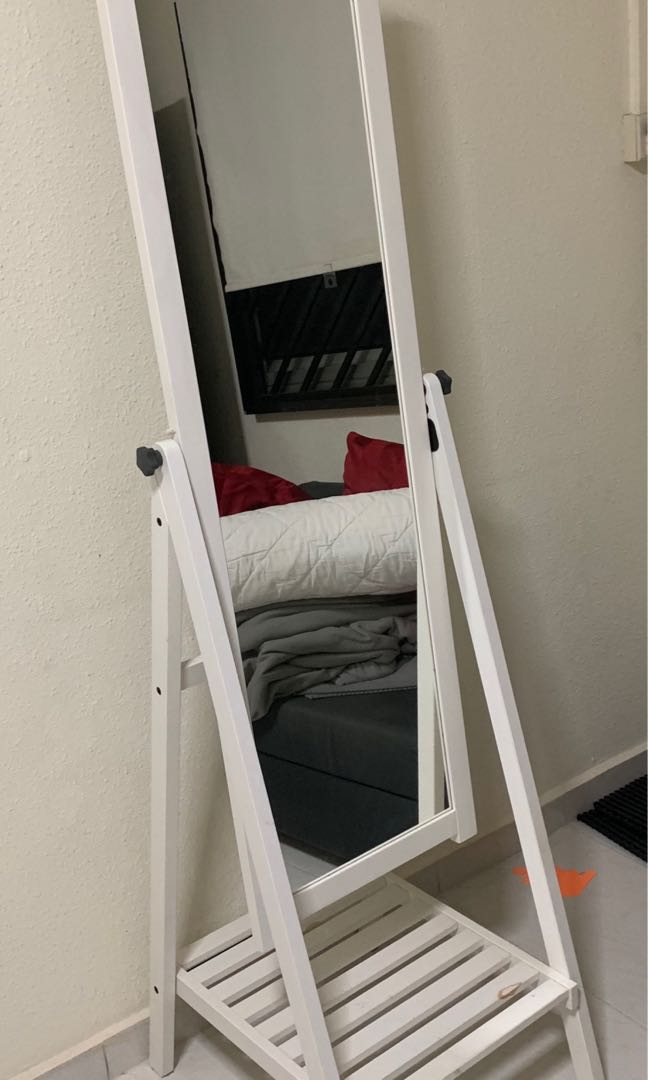IKEA Standing Mirror (Wood), Furniture & Home Living, Home Decor