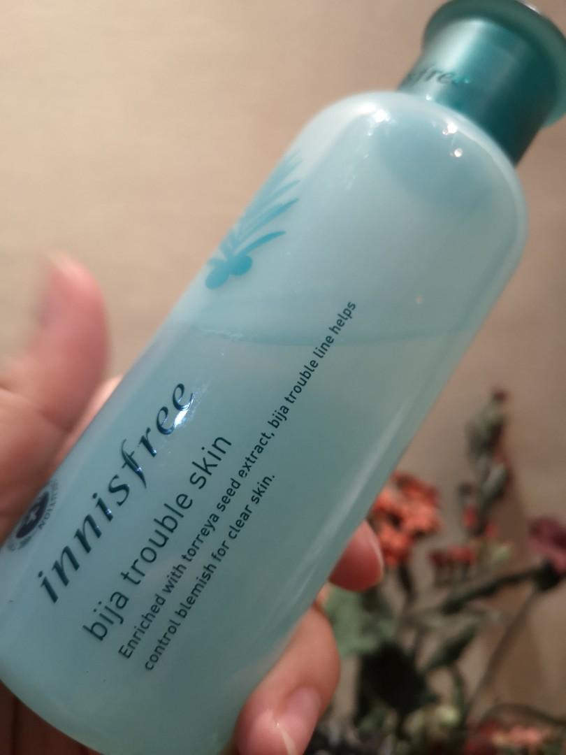 Innisfree Bija Toner (Category: Face Care) located in Quezon City. Submitted by minimonies (Listing ID 252160384, Image 2). Description: #choosetocare When you purchase this, your payment will go to help fund PPEs for the Lung Center of the Philippines :) Toner originally bought 950 60% full.