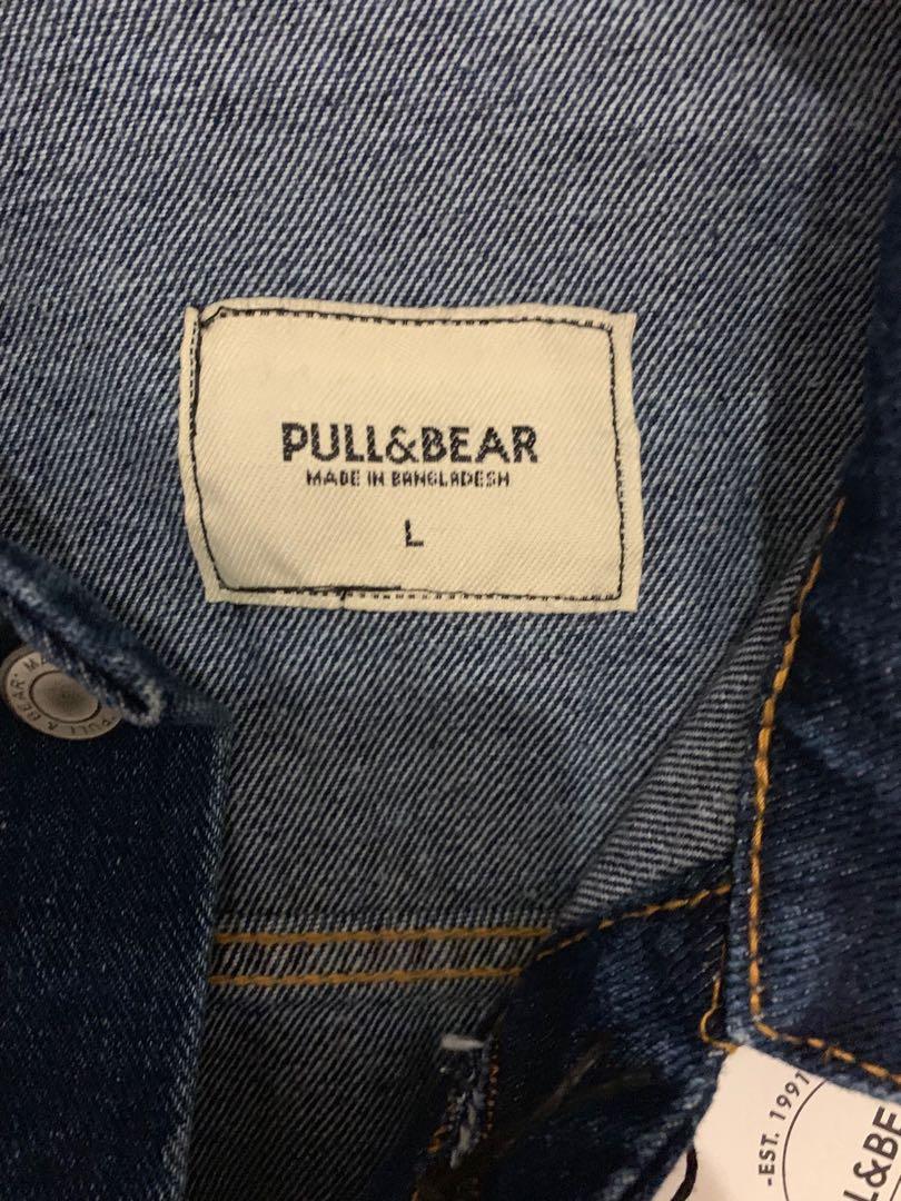 Jaket Jeans pull\u0026bear, Fesyen Wanita, Pakaian Wanita, Baju Luaran di  Carousell