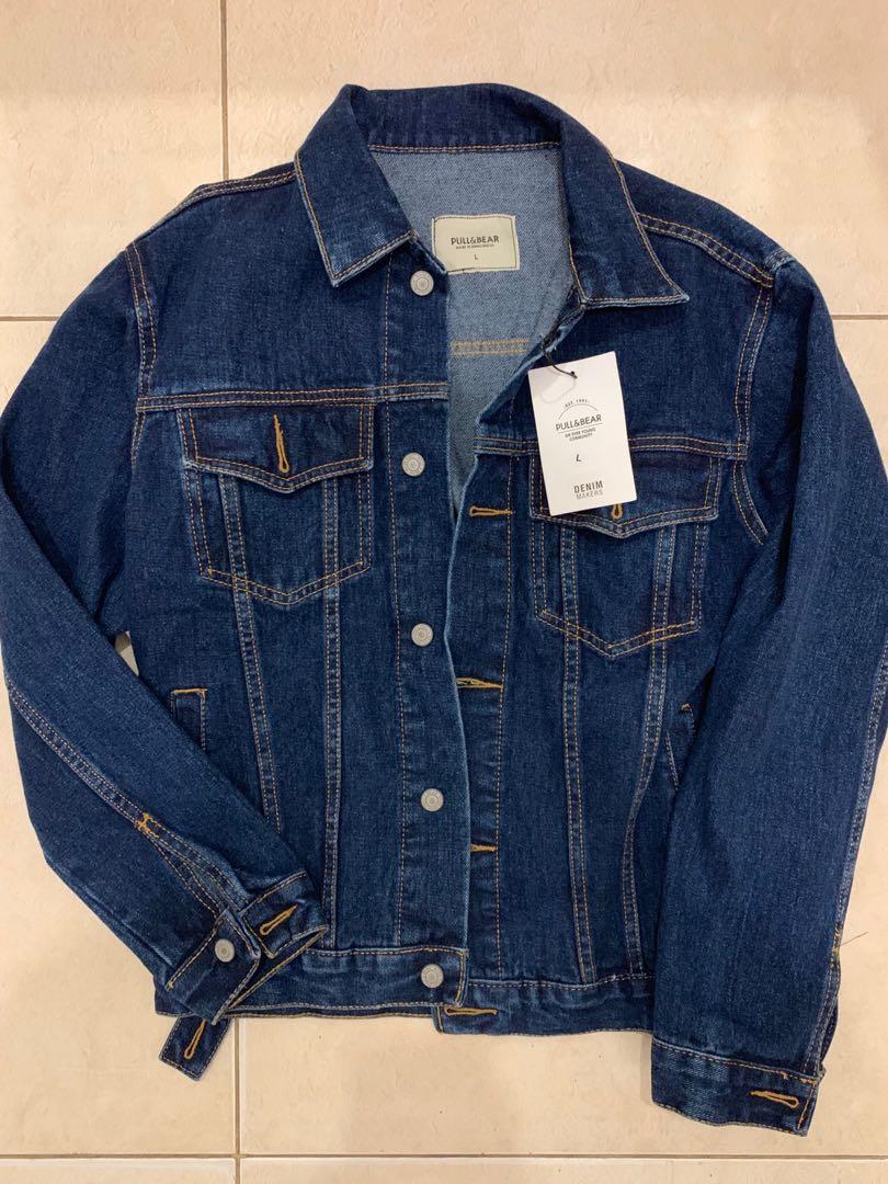 Jaket jeans wanita pull and bear hotsell