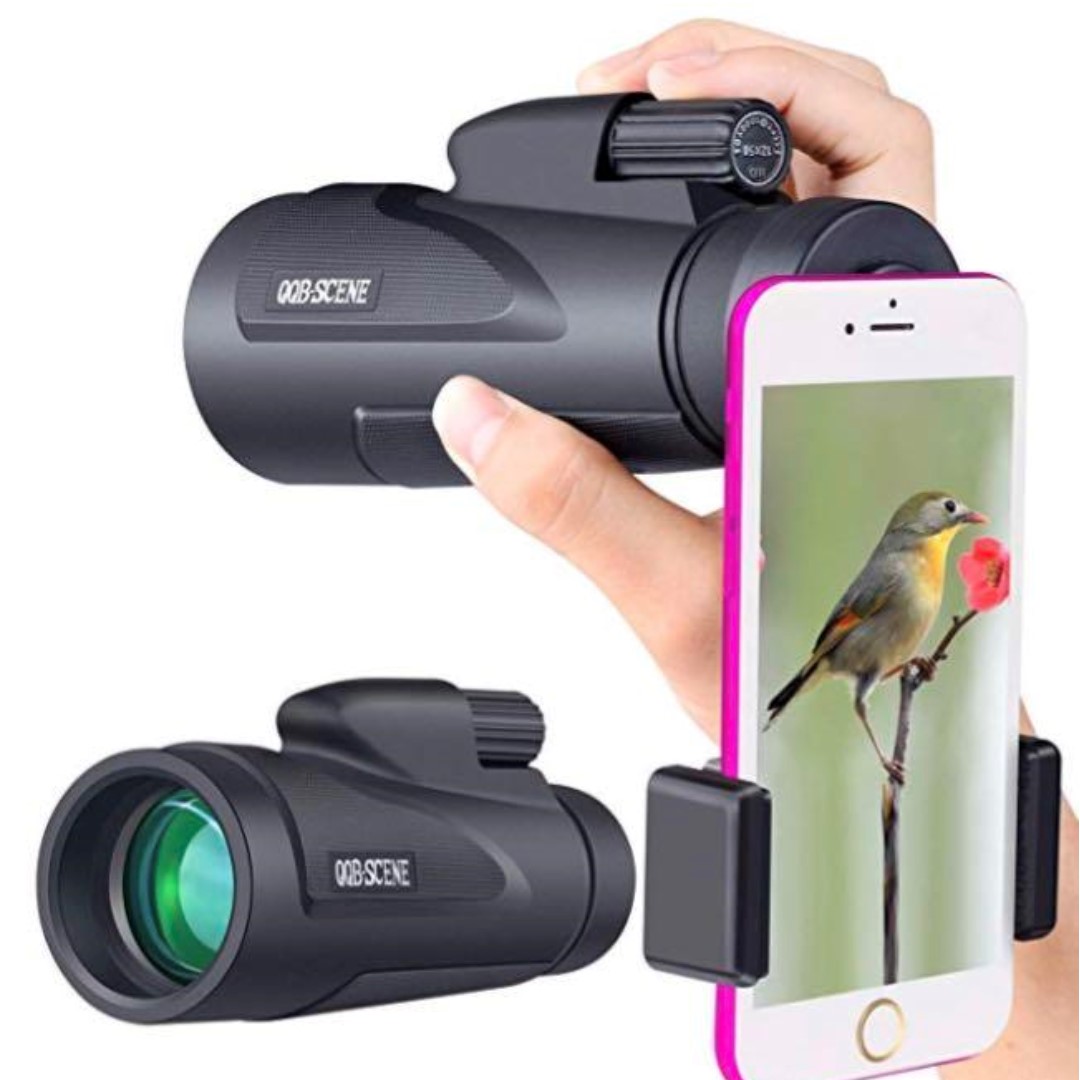 M284) Monocular Telescope High Powered BAK4 Prism 12X50-Waterproof  Fog-Proof with Smartphone Adapter & Tripod for Cell Phone for Bird  Watching, Hiking (12x50), Electronics, Others on Carousell