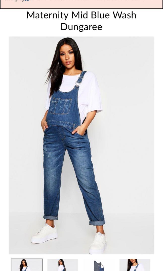 maternity dungaree dress