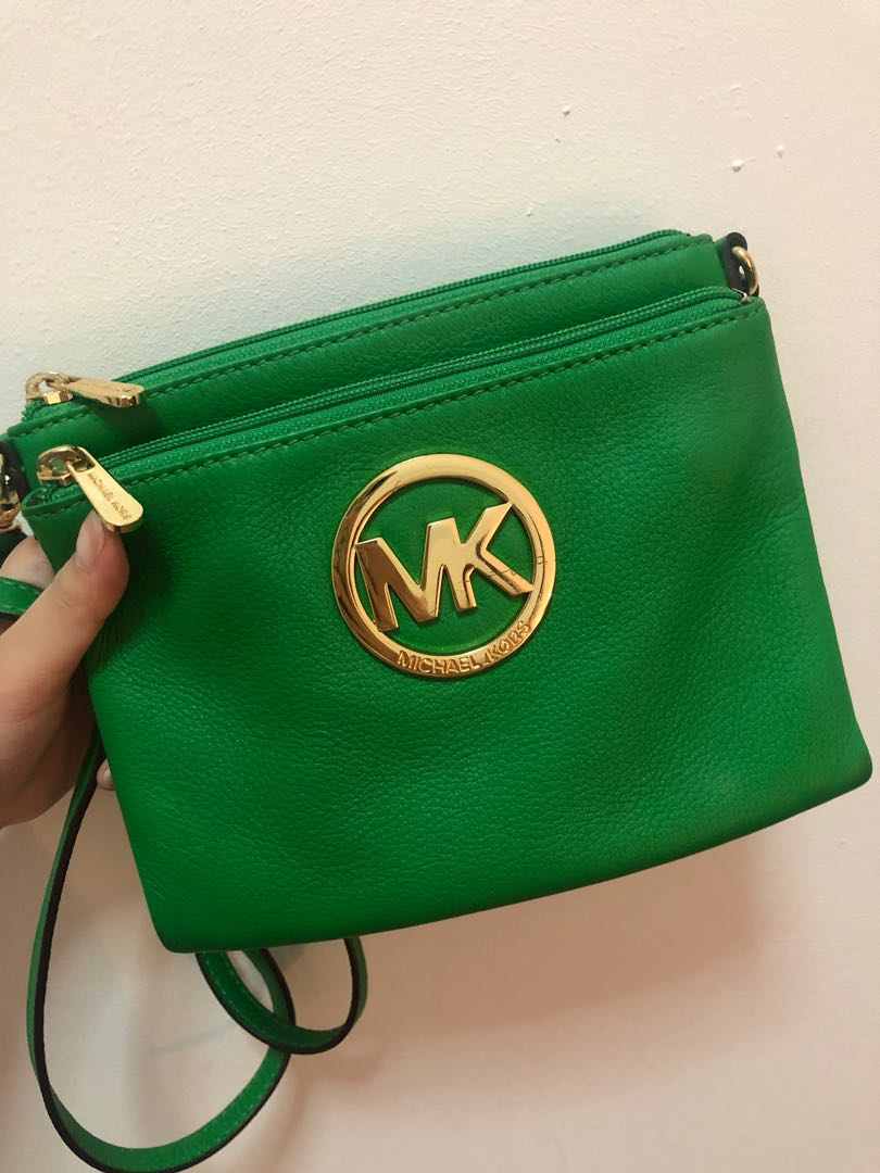 michael kors fulton handbag green