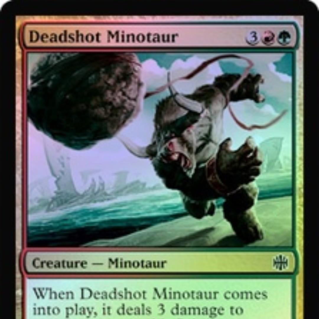 MTG Deadshot Minotaur FOIL (Alara Reborn), Hobbies & Toys, Toys & Games on  Carousell