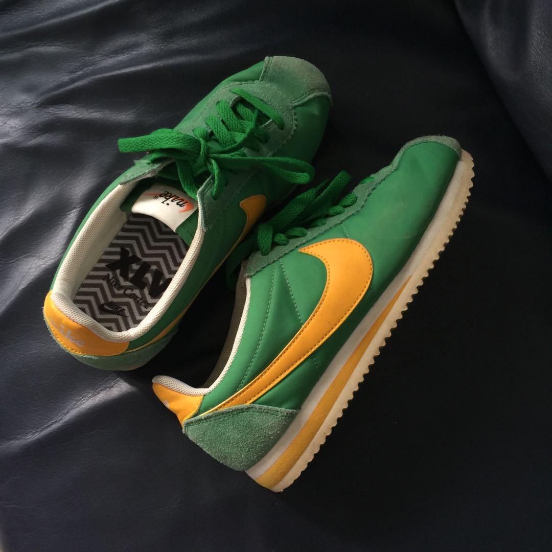green cortez shoes