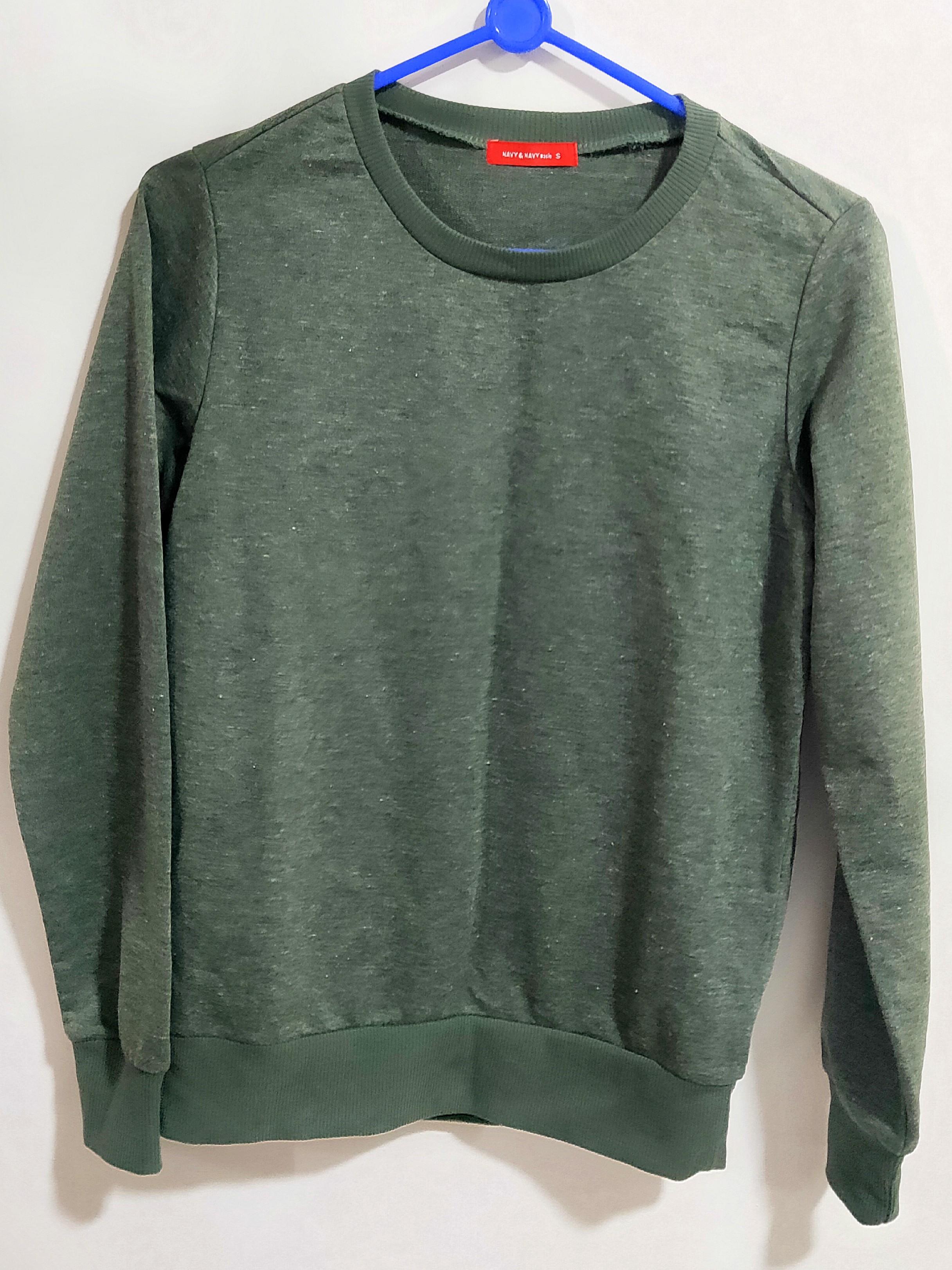 olive green pullover