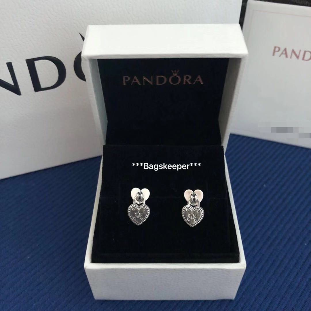 Pandora love lock earrings store