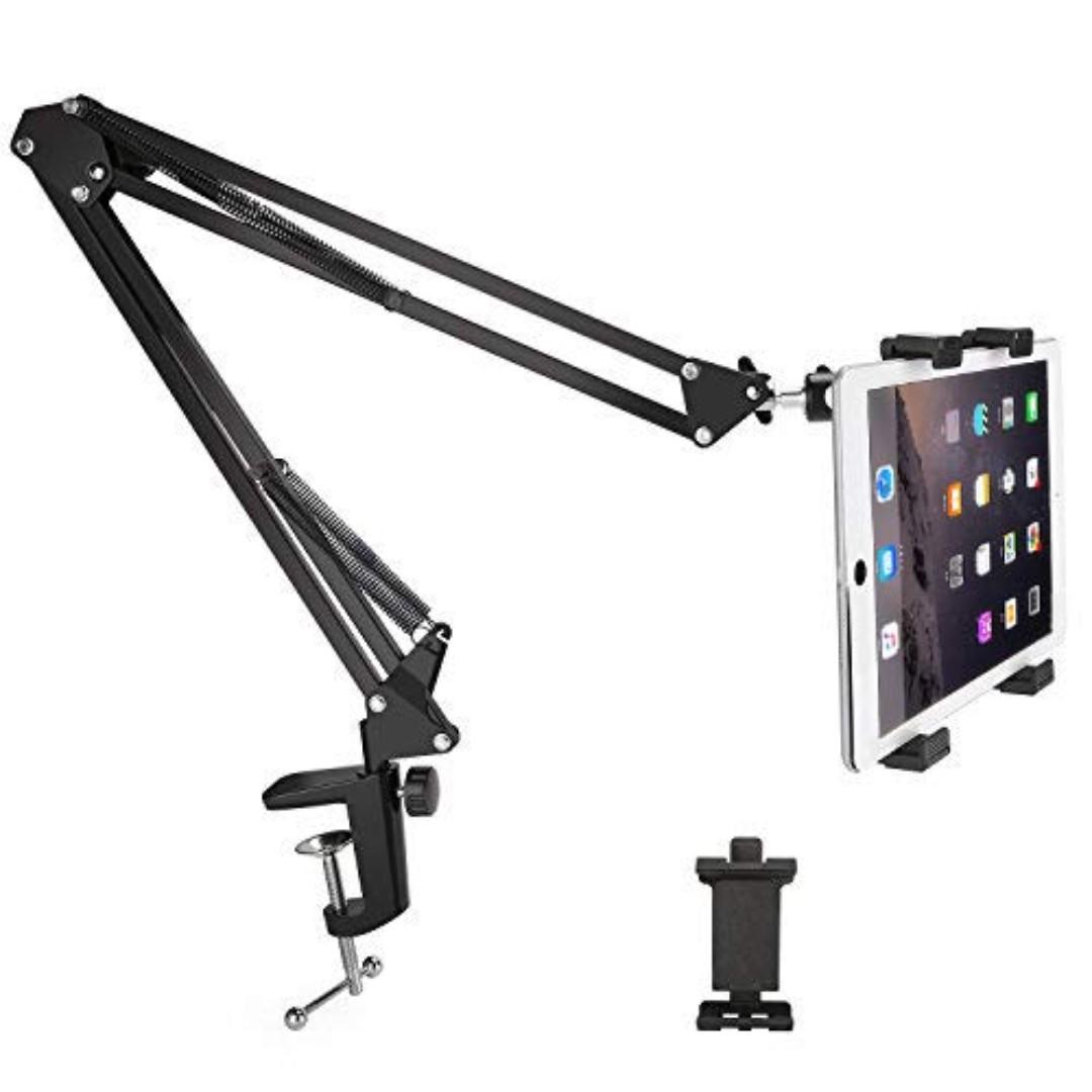 Phone Tablet Mount Holder Mayoga 360 Degree Rotation Tablet Arm Stand Universal Tablet Arm Holder Bracket Adjustable For All 4 10 5 Inch Smartphones Tablets Apple Iphone Ipad Mini Ipad Air Galaxy Electronics Others On Carousell